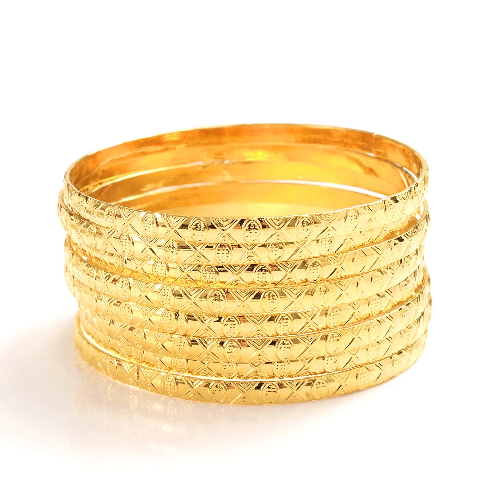Fashion Exquisite Gold Bangle Color Protection Multiple Styles For Women Girls Jewelry Gifts 6