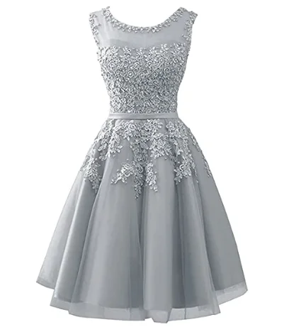 ANGELSBRIDEP vestidos de fiesta para vestidos de fiesta de regreso a casa, apliques de tul a la moda, cortos de desfile de Graduación|Vestidos de graduación| - AliExpress