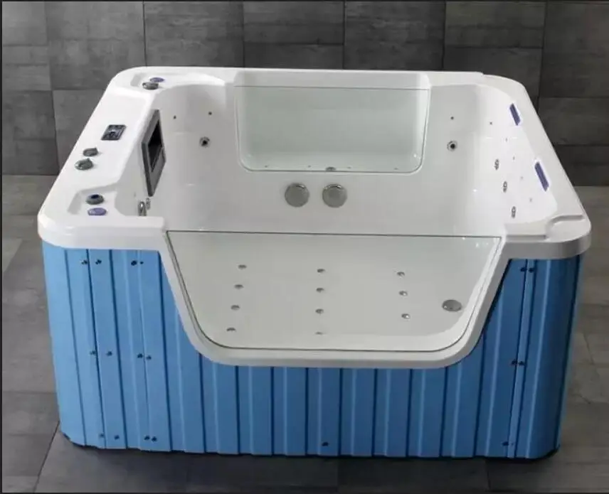2150X2000X1050mm Swimming Pool Whirlpool Bathtub Acrylic Hydromassage Surfing Multi-People Outdoor SPA NS802