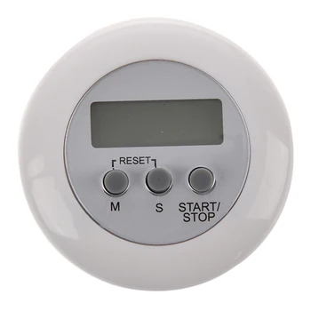 

White Mini Digital LCD Kitchen Cooking Countdown Timer Countdown Clock Alarm