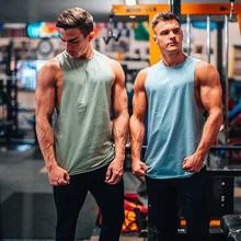 Мужской спортивный жилет для занятий спортом, на каждый день, для бега, без рукавов, светильник для фитнеса, жилет из чистого хлопка