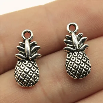 

Wholesale Jewelry Lots Antique Silver Color 19x9mm Pineapple Charm Necklace Wholesale Lots Bulk 120 Pieces