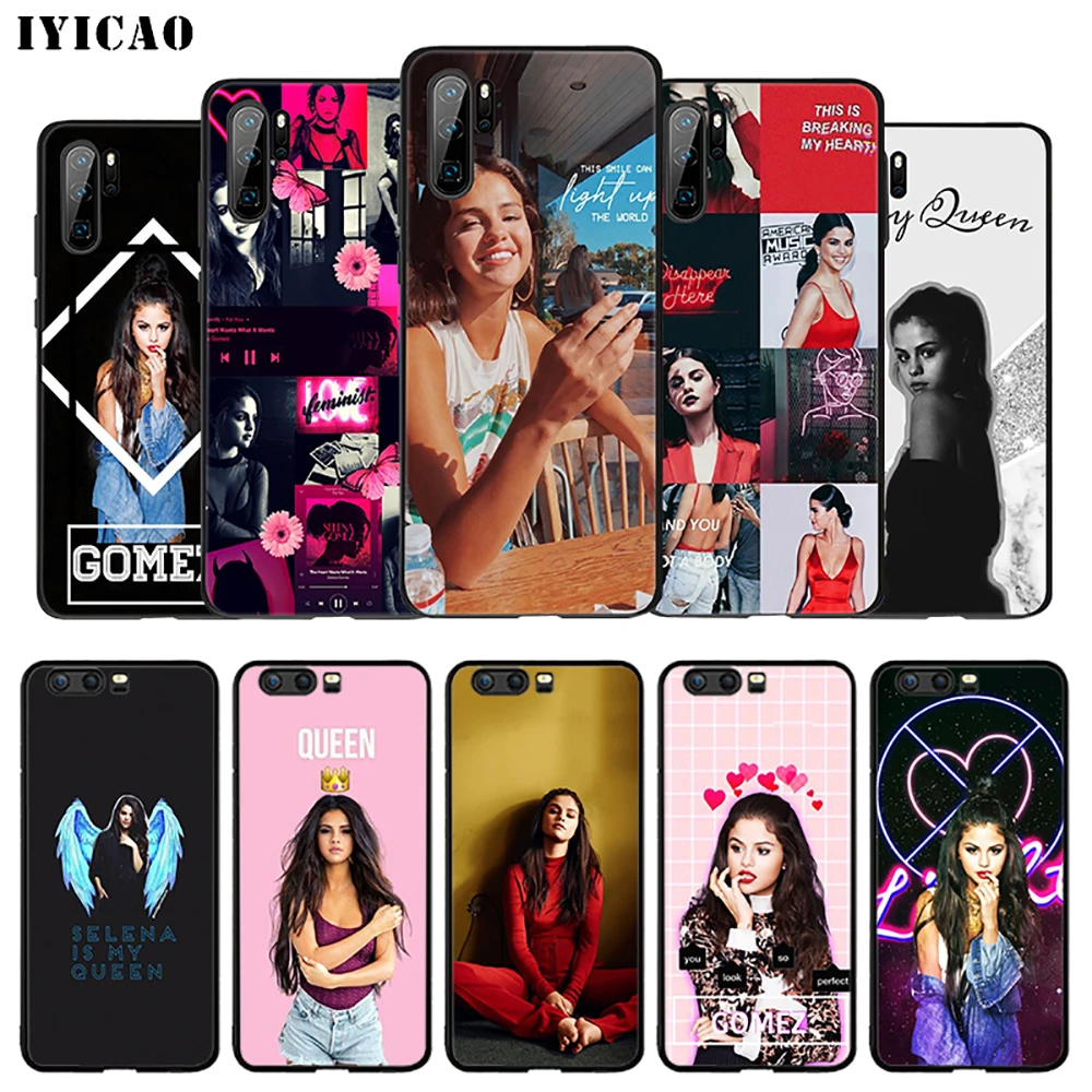 Мягкий чехол IYICAO Selena Gomez для huawei P30 P20 P10 P9 P8 P Smart Z Plus 2019 Lite Pro 2018 2017 2016 TPU |