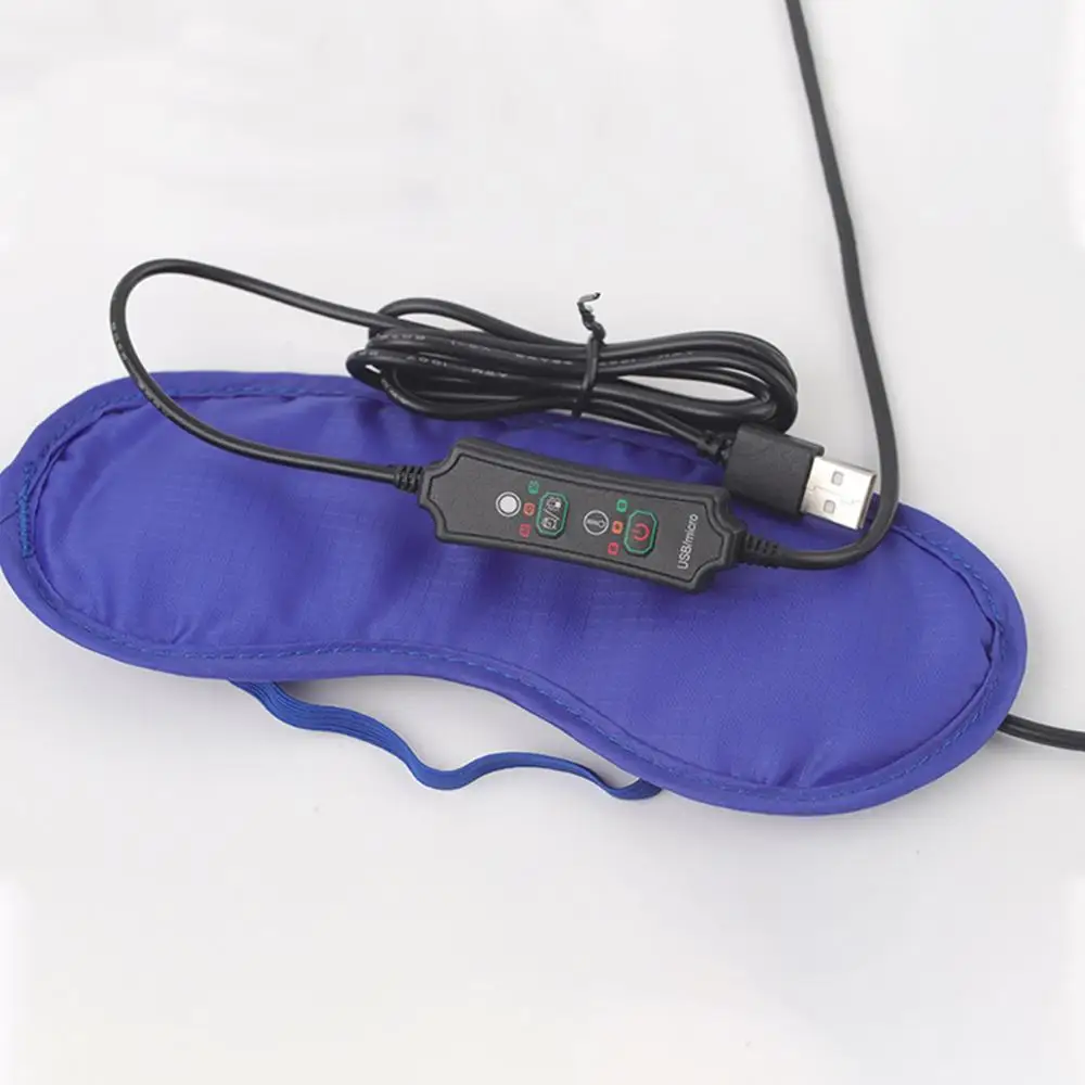 USB Heating Steam Eyeshade Eye Mask Anti Dark Circle Eye Patch Eye Massager Fatigue Relief Sleep Travel Eye Shade Mask