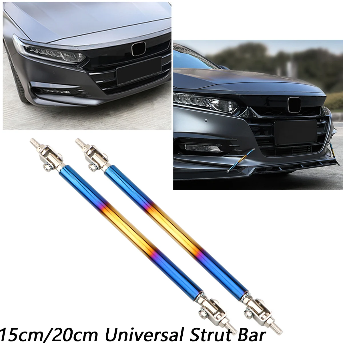 

2 шт. NEO 15 см 20 см Передний Задний бампер сплиттер диффузор газовая стойка опорный подъемник Регулируемый универсальный подходит для спортивного автомобиля Стайлинг