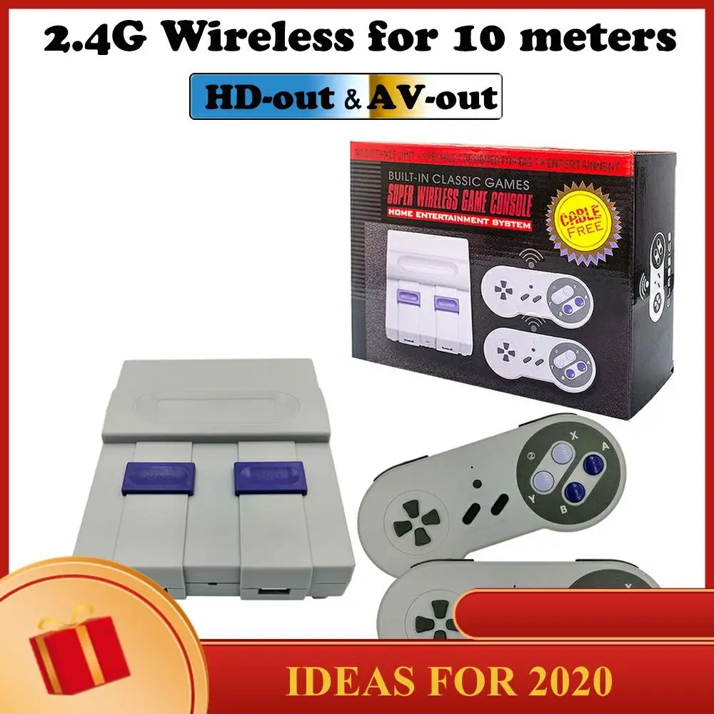 

A Set HDMI/AV Family Video Games Handheld Console Retro Super Classic Game Mini 8 Bit Gaming Player with 2 Gamepads Gift for Kid
