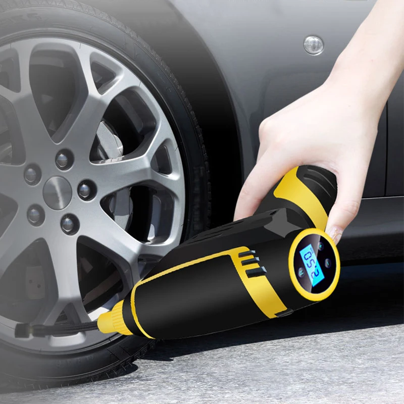  Digital LED Smart Car Air Compressor Pump Portable Handheld Car Tire Inflator Electric Air Pump Rep - 4000216052302