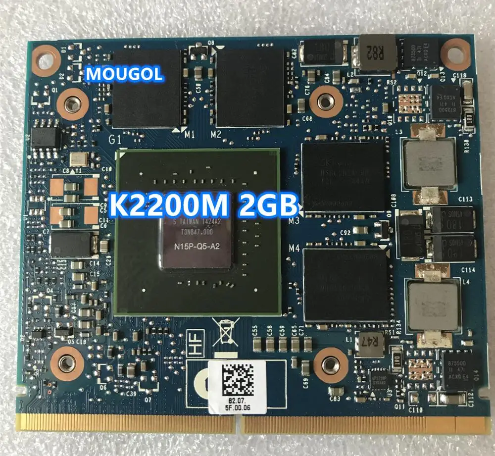 K2200M K 2200M N15P-Q5-A2 видеокарта 2GB CN-0XFDRD 0XFDRD для ноутбука hp ZBook15 g1 8770w 8750w DELL M4700 M4800