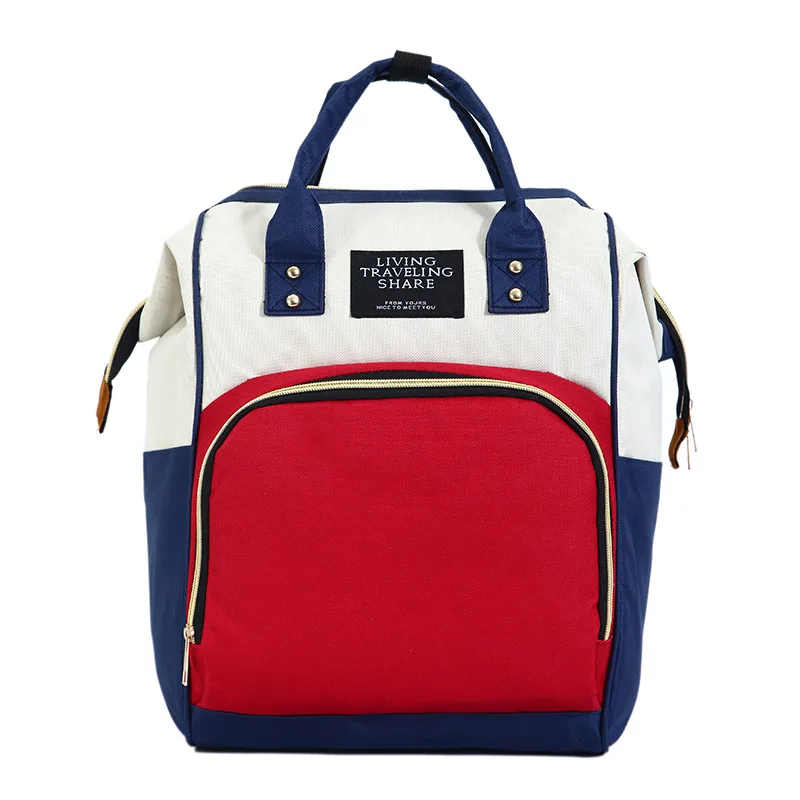 

New Style Diaper Bag Upgraded Fashion Backpack Nursing Multi-functional Large-Volume MOTHER'S Bag with Insulated Compartment