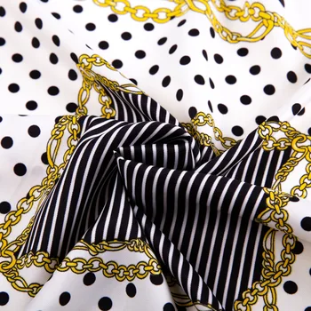 

Gao he Simple Versitile Fashion Polkadot Dotted Twill Printed Scarf 60 Cm Small Square Towel Women's Scarves