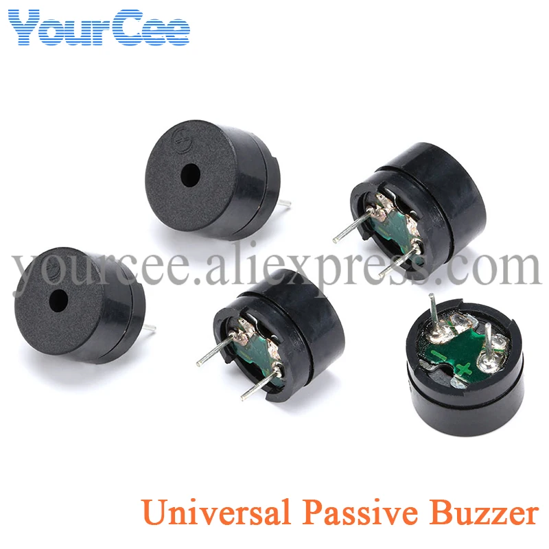 10pcs Universal Passive Buzzer Electromagnetic Impedance 16 Ohms 16Ω AC 2KHz 3V 5V 12V Buzzers Speaker | Электронные компоненты