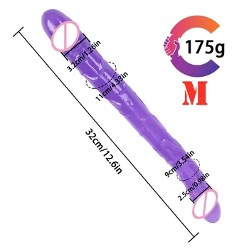 China Factory Wholesale Double head Dildo Long Jelly Realistic Dildo Double Ended Dildo Flexible Big Penis for Women Masturbator Sex Toys for Lesbian Wholesales Double head Dildo Long Jelly Realistic Dildo Double Ended Dildo Flexible Big Penis for Women Masturbator