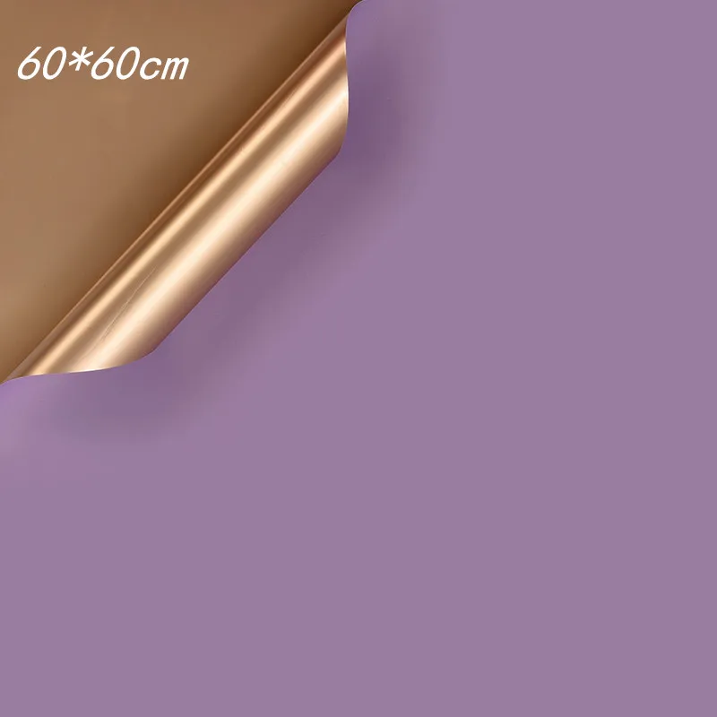 H 20 шт двухсторонняя оберточная бумага для букета 60*60 см Водонепроницаемая оберточная бумага для цветов подарки свадебный макет креативная бумага для цветов - Цвет: H
