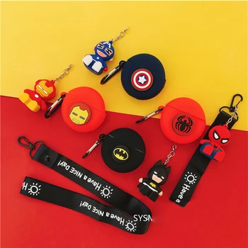 

Cute Cartoon Earphone Cover for Huawei Freebuds 3 Case Wireless Headphone Charging Box Silicone Case Bluetooth Headset Bag Strap