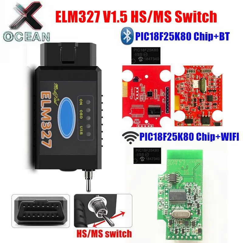 HS-CAN-MS-CAN-ELM327-V1-5-Switch-PIC18F25K80-Chip-support-Bluetooth ...