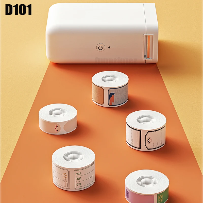 Принтер для этикеток NiiMbot D101 D110 портативный прибор печати с беспроводным
