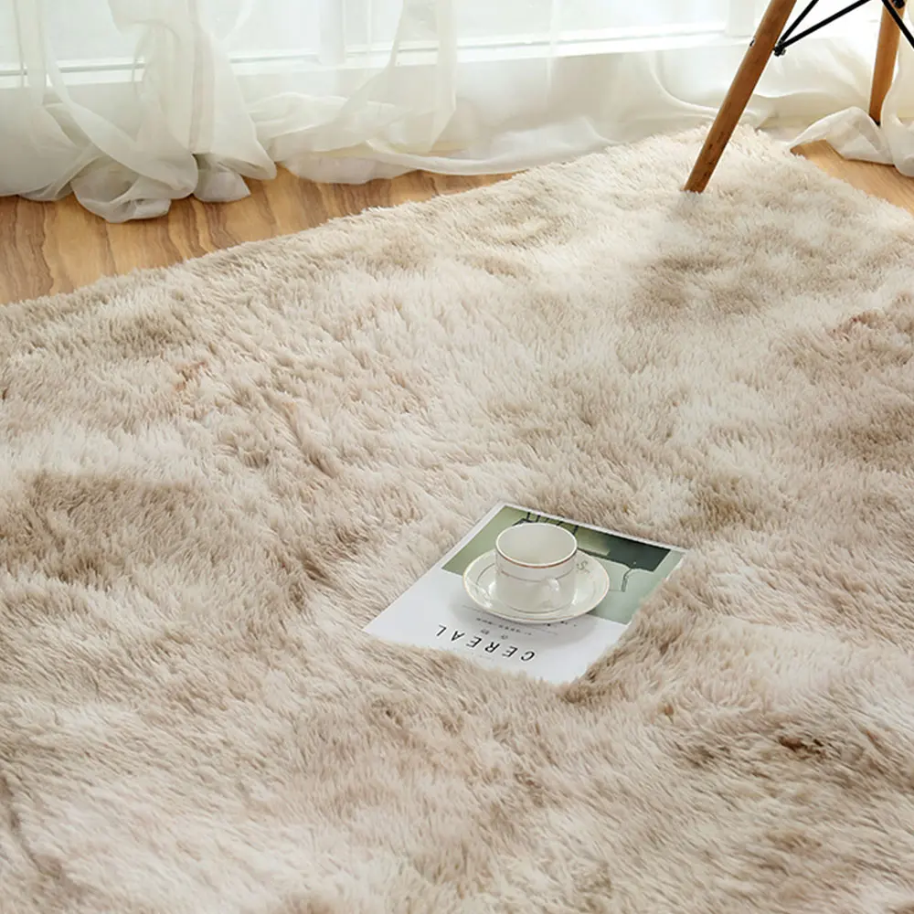 Разноцветный теплый ворсистый, пушистый ковер, ковер, ковер для столовой, домашний диван 160x120 см, украшенный галстук-крашеная спальня