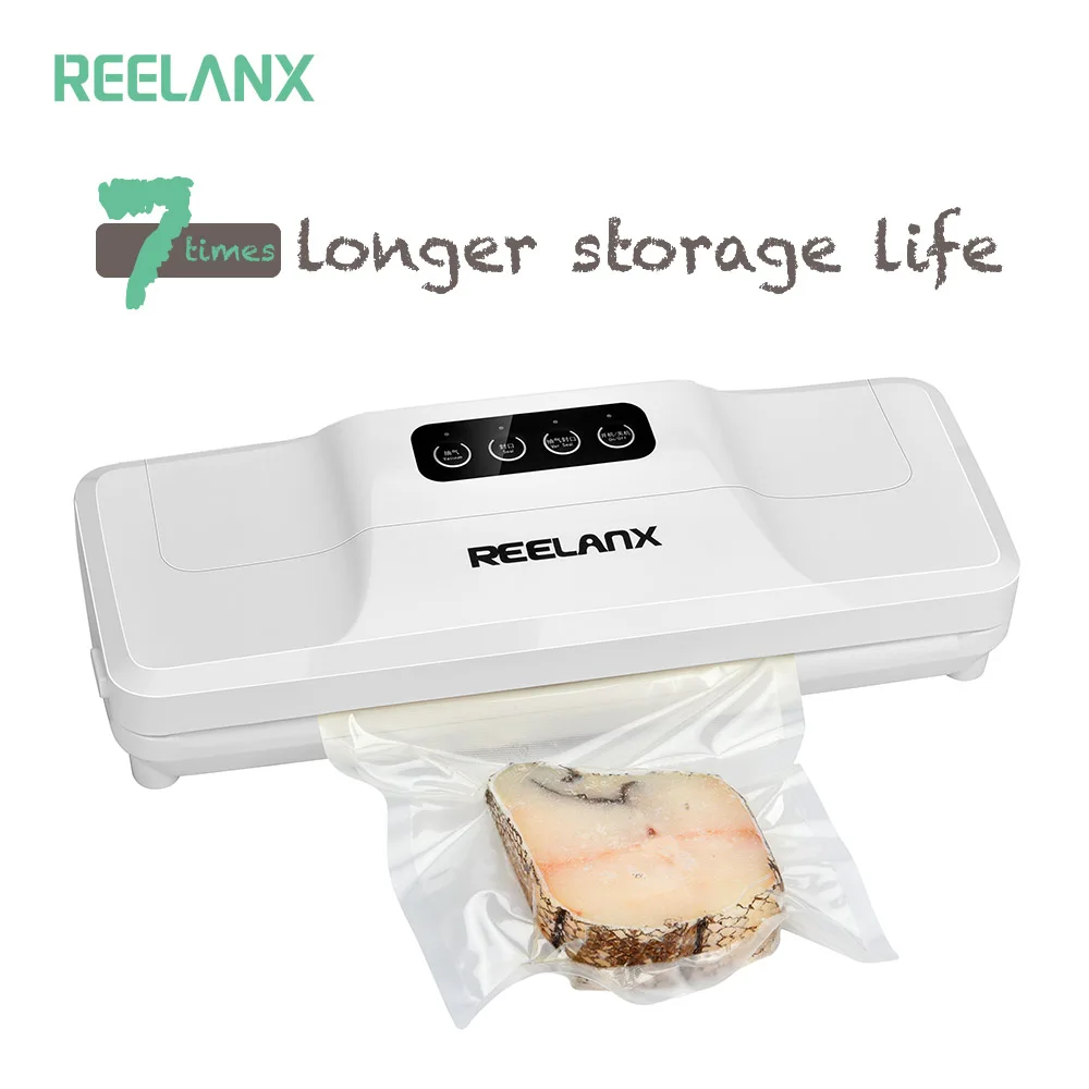 Вакуумный упаковщик REELANX V1 160 Вт вакуумная упаковочная машина для продуктов