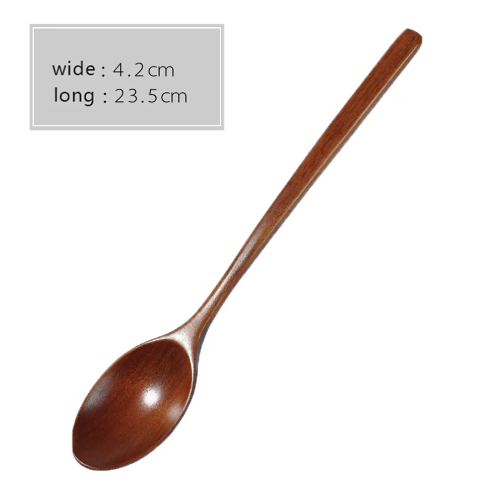 Wooden Spoon Fork Bamboo Kitchen Cooking Utensil Tools Soup-Teaspoon Tableware Accessories Utensils | Дом и сад