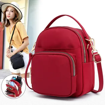 

2020 New Casual Nylon Bag Shoulder Bags Messenger Multilayer Bag Waterproof Nylon Ladies Casual Handbag Girls Bolsos sac a main