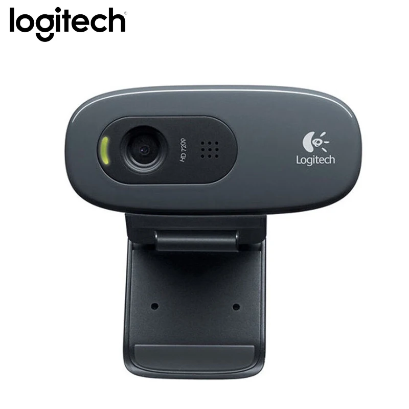 Logitech C270 HD Vid 720P USB камера Веб-камера с Micphone USB 2,0 Поддержка официальный тест для ПК Lapto Видеозвонок веб-камера 720P