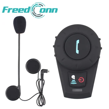 

Original FreedConn FDCVB Bluetooth Motorcycle Helmet Intercom Moto Interphone Headset 2 riders microphone with FM radio