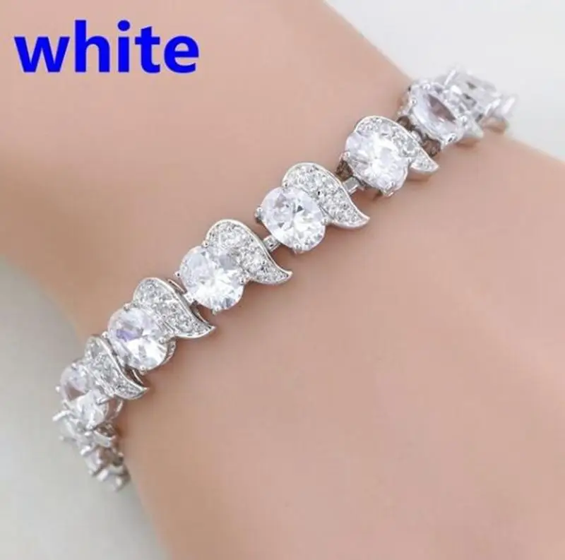 Women Delicate Crystal Zircon Tennis Bracelet Women Elegant Banquet Party Jewelry zircon bracelets crystal inlay bracelet crystal bracelet cubic zirconia bracelet