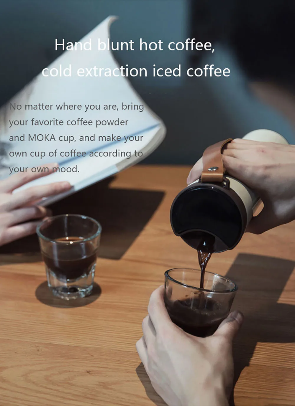 Xiaomi стакан для кофе Термокружка Moka умная чашка OLED сенсорный температурный дисплей 430 мл портативная кофейная чашка из нержавеющей стали