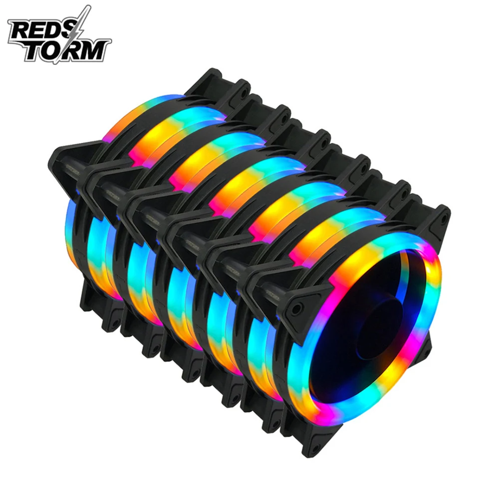 

REDSTORM Cooler Fans Computer Fan Cooling 120mm Case Fan PC Case Cooler Master RGB Cooling Computer Fans For Computer PC