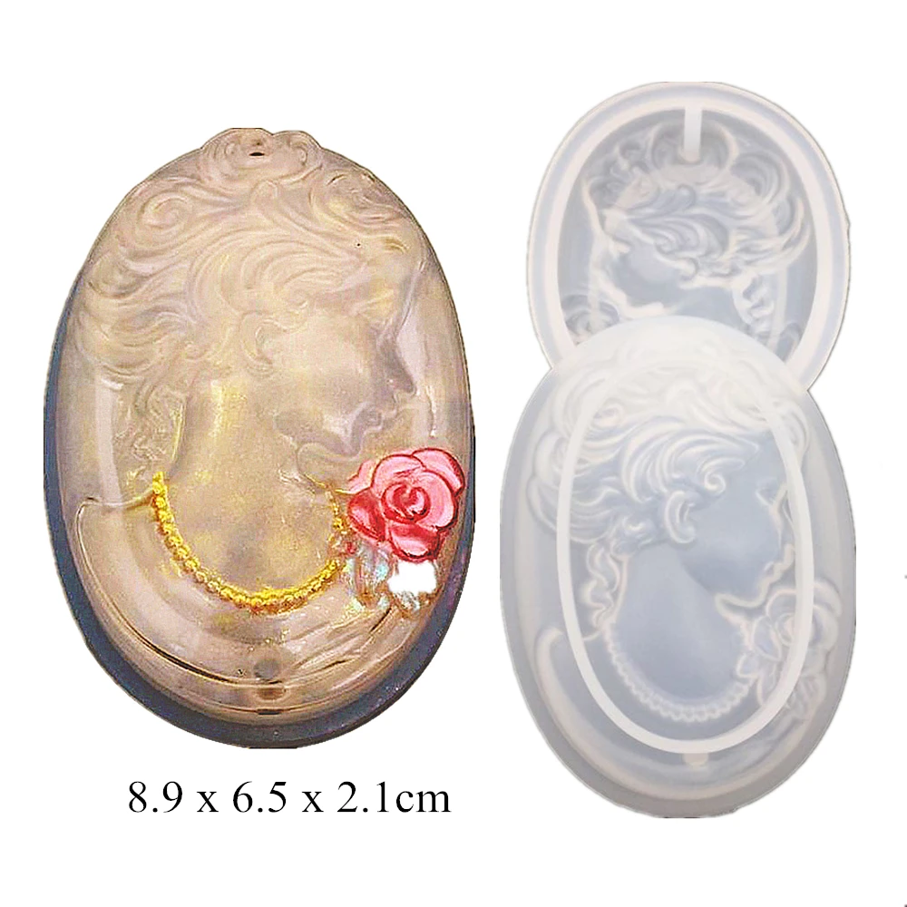 

DIY Crystal Epoxy Mold Resin Molds Silicone Mold Elegant Pendant Lady Making Tool Epoxy Listing Handmade 1 PC Crystal