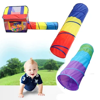 

Kids Portable Tunnel Tents Indoor Kids Play House Tent Folding Outdoor Crawling Game Tent Kids Children Toy Tent