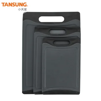 

PP pure black cutting board plastic cutting board for home kitchen non-slip cutting board cutting fruit chopping board