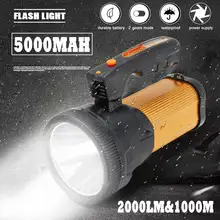 5000MAh 2000lm 80W Светодиодный светильник для работы, перезаряжаемый светильник, светодиодный портативный вспышка, светильник прожекторный фонарь для наружного кемпинга