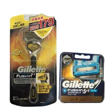 Original Gillette Fusion Proshied Cool Shaver Razor Blades Men Face Care 5 Layer Blades Shaving Blade Replacement Blades Head