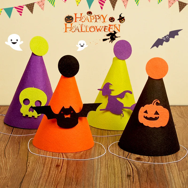

Sugan Life Kid Children Halloween Bat Hat Witch Cap Pumpkin Hat Skull Hats Bats Party Decorative Party Cosplay Supplies