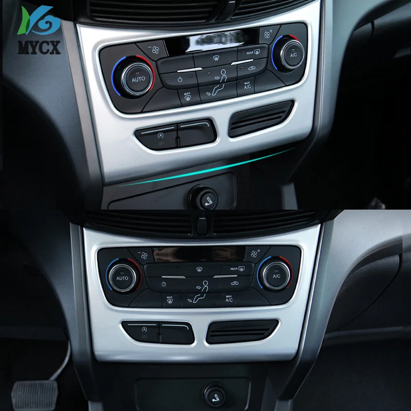 Для FORD ESCAPE KUGA AC A/C Предупреждение светильник Переключатель приборной панели Панель центральной консоли крышка отделка рамка литья