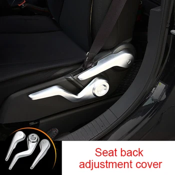 

For Jeep Compass Patriot 10-15 Seat back adjustment cover chrome molding trim 3pcs