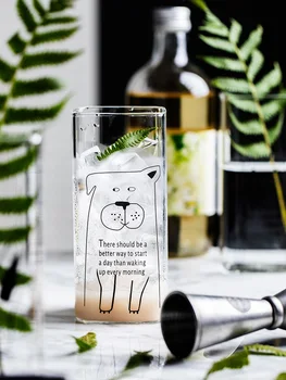 

Milk Square Glass Bottle Mini Baby Hot Tea Crystal Clear Drinking Unique Water Bottle Bulk Botella Agua Shot Glass BY60GB