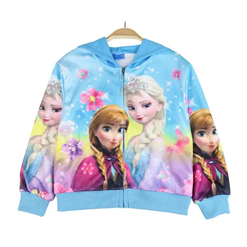 Детская куртка для девочек 3-8 лет; пальто с капюшоном и цветочным рисунком; куртка; топы; весенне-Осенняя детская одежда; Верхняя одежда принцессы; пальто