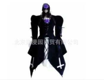 

Peach-Pit Rozen Maiden Mercury Lamp Cosplay Costumes Suigintou Full Set Lolita Dress ( Top + Skirt + White Dress +Neckwear )