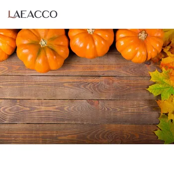 

Laeacco Autumn Maple Leaves Pumpkin Baby Wooden Boards Portrait Photo Backgrounds Photography Backdrops Photocall Photo Studio