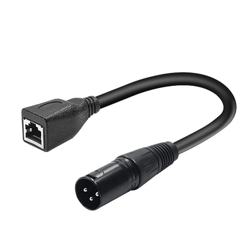 Sharelife 3 Pins XLR Female Line Switch Network Port Audio Converter to RJ45 Connect Microphone Stage Light Signal Transmission | Лампы и