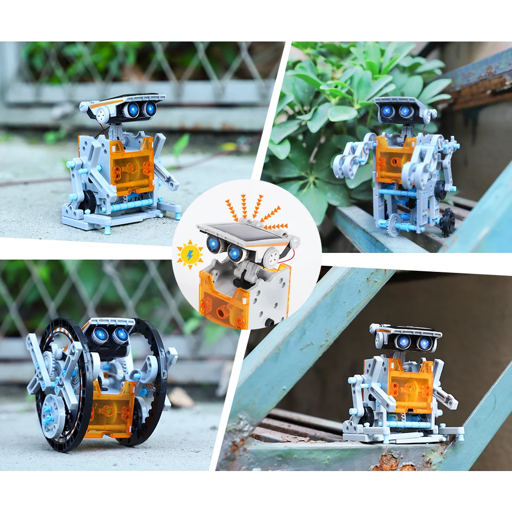 Learning Sci Joccik Stem Toys Solar Robot 12-In-1 Educational Science Kits Toys