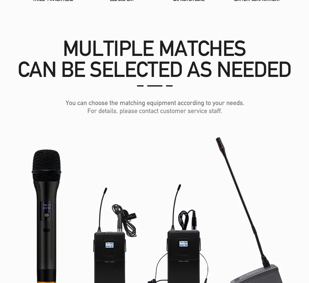 Wireless microphone system 4-channel wireless microphone system UHF karaoke system wireless four-handheld microphone
