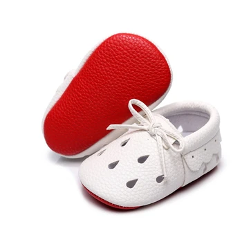 

Summer Baby Girl Shoe Fashion Hollow Bow Moccasins Leather Shoes Cute Petal Side Lace Soft Sole Toddler Newborn First Walkers2