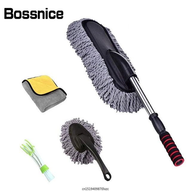 IPELY Super Soft Microfiber Car Duster Exterior with Extendable Handle, Car  Brush Duster for Car Cleaning Dusting