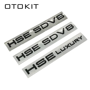 

OTOKIT 1Pcs 3D Metal HSE Car Side Fender Rear Trunk Emblem Badge Sticker Decals for Land Rover Range Rover car stickers funny