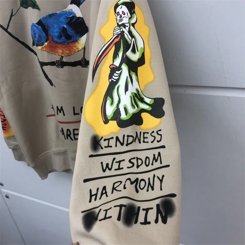 Kanye West Sunday service hoodid Spirit Толстовка для мужчин и женщин уличная сорока Shantou I See Ghosts граффити толстовки пуловер