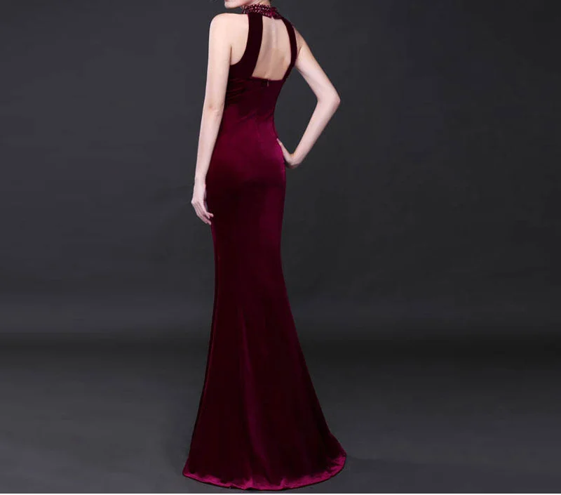 Модные сексуальные облегающие платья Vestido винтажная Вечеринка длинное платье летнее женское Золотой Алмазный бархатное платье без рукавов
