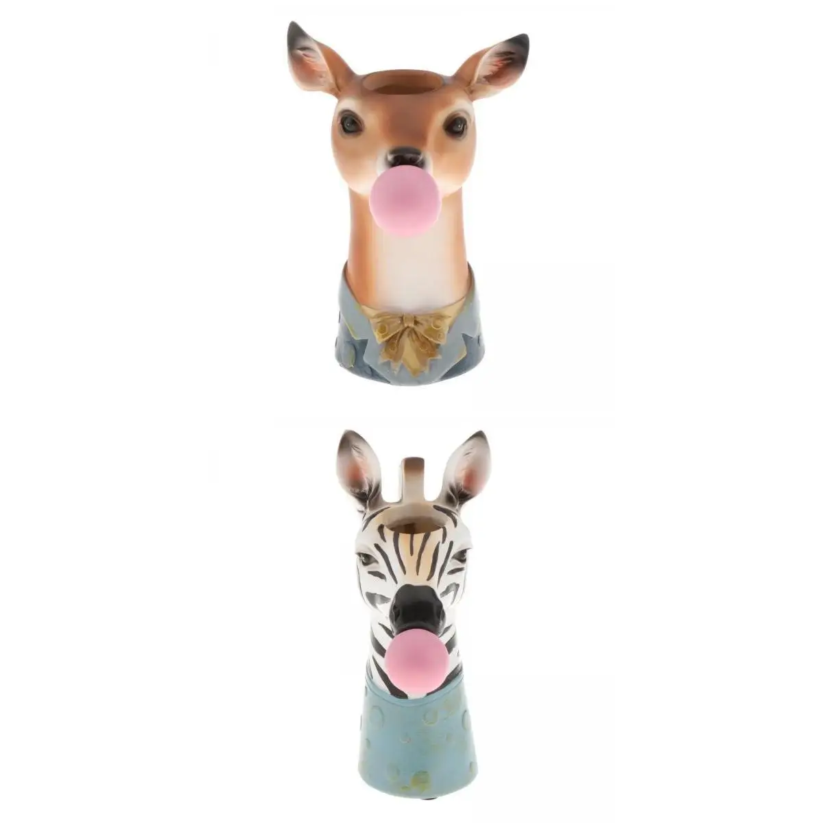 2-3pc Creative Resin Animal Vase Desktop Pot Office Bar decor Ornament Props